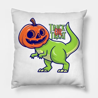 trick or treat dino Pillow