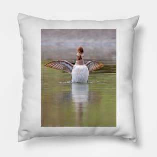 Hooded Merganser Pillow