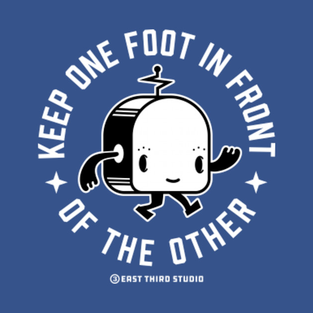 Disover One foot in Front - Mascot - T-Shirt