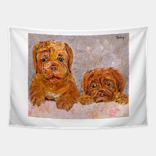 Lovely Puppies. Dogue de Bordeaux Tapestry