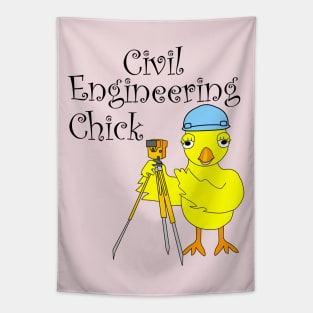 Civil Engineering Chick Tapestry