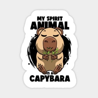 Don't Worry be Capy Funny Capybara Face Zoo Rodent Capybaras Magnet