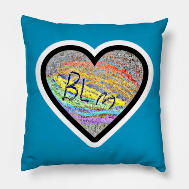 BLM 🖤 Pride - Double Sticker Black - Double-sided Pillow by Subversive-Ware 