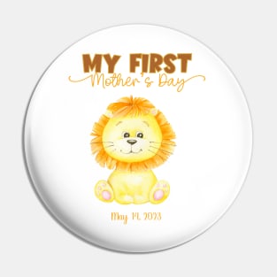 Mother's Day Baby Lion Design Pin