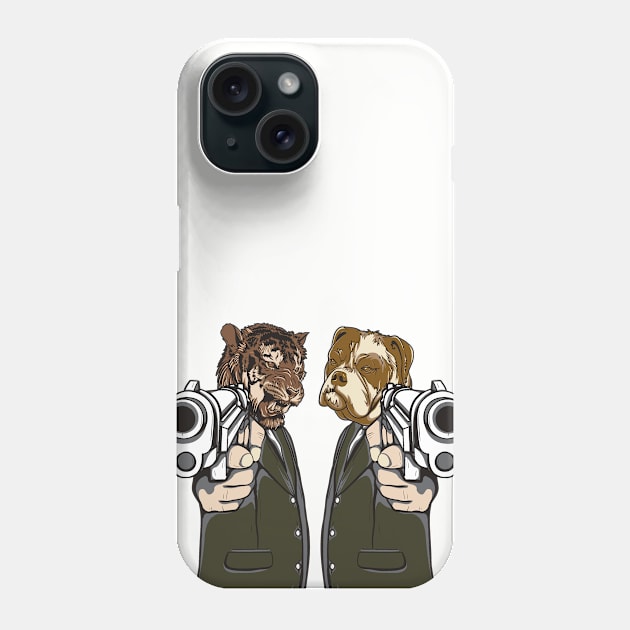 Dog Fiction Phone Case by CANVAZSHOP