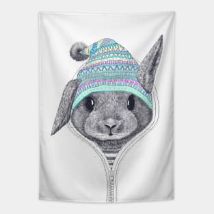 Bunny in a hood Tapestry