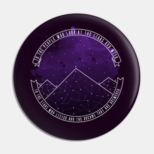 "To the people who look at the stars and wish..." Pin