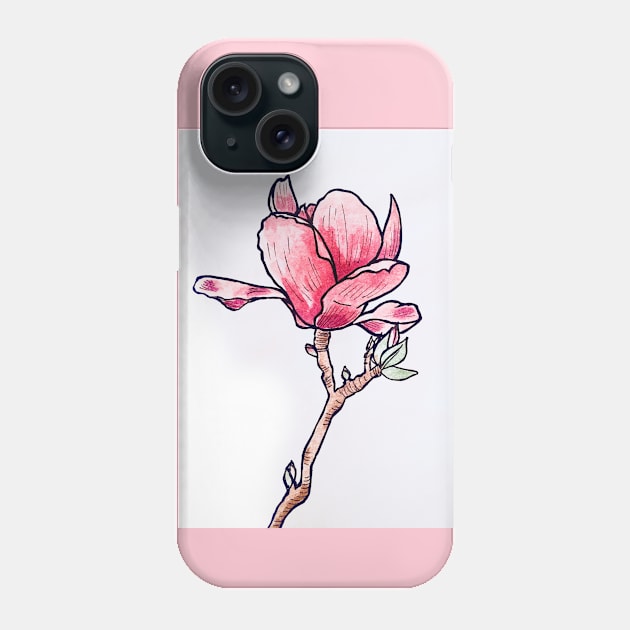 Magnolia t-shirt Phone Case by kulcha_11