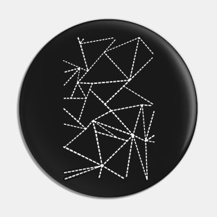 Abstract Dotted Lines Black Pin