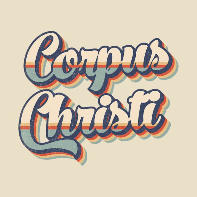 Corpus Christi // Retro Vintage Style by Stacy Peters Art