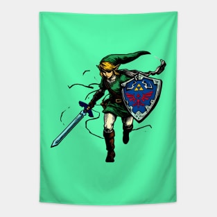 Timeless Gaming Adventure: Whimsical Art Prints Featuring Classic Games for Nostalgic Gamers! Tapestry