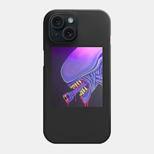 Neon alien Phone Case