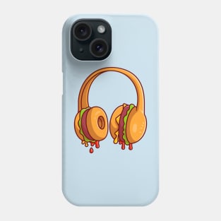 Burger Headphone Cartoon Phone Case