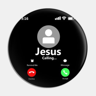 'Jesus Is Calling' Amazing Christians Cross Pin