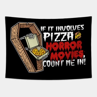 Pizza & Horror Movies Tapestry