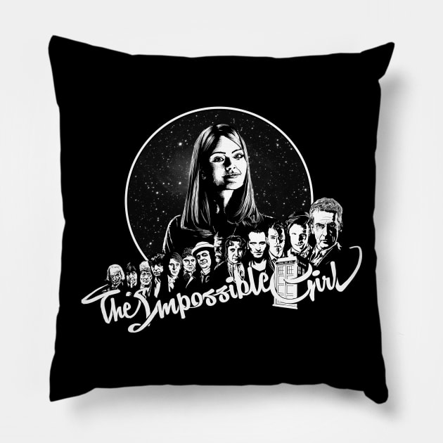 The Impossible Girl Pillow by SpicyMonocle