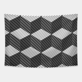 Square line pattern Tapestry