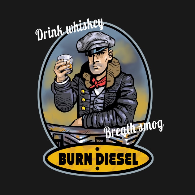 Drink whiskey - breath smog by Cohort shirts