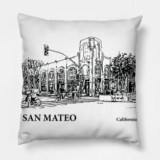 San Mateo California Pillow