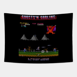 Mod.3 Arcade Ghosts 'n Goblins Video Game Tapestry