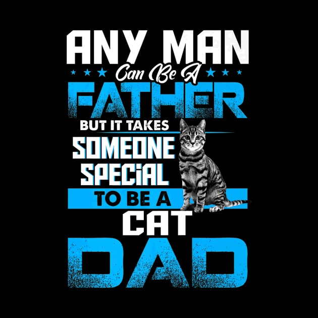 Cat Dad Animal Father Day by Serrena DrawingFloral