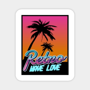 Vaporwave Aesthetic Style 80s Synthwave Retro Magnet