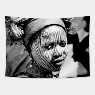 Vintage Portrait of a Liberian Woman Tapestry