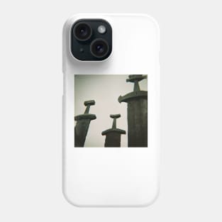 Sverd i Fjell - Monumental Sculpture in Norway - Lomography Medium Format Diana F+ Phone Case