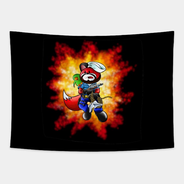 GI Fur - Ship-rick - Explosion Tapestry by Age of Animus