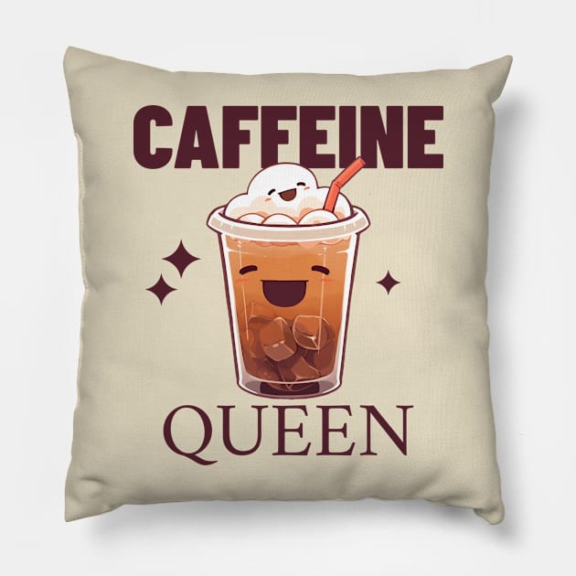 Caffeine queen coffee Pillow by easecraft