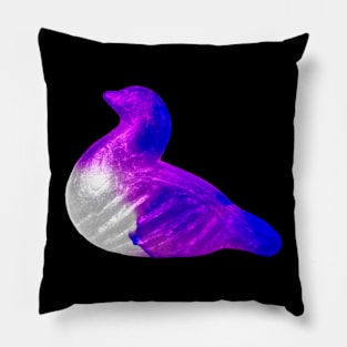 Simple purple bird Pillow