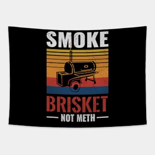 Funny briaket smoke meat legend gift Tapestry