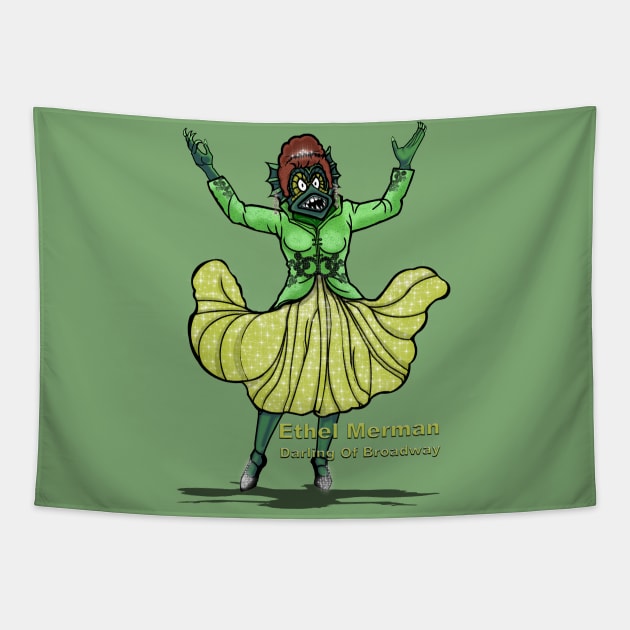 Ethel Merman Tapestry by scottsherwood