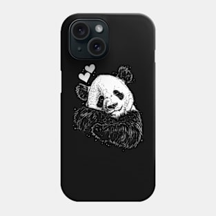 Cute Panda falling in love | Valentine day Panda Phone Case