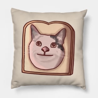 Polite Cat Bread Pillow