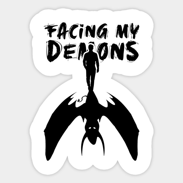 Facing My Demons Ptsd Mental Health Shirt Ptsd Sticker Teepublic Uk
