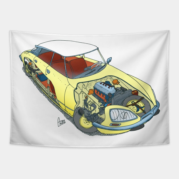 DS 21 just the car Tapestry by Andres7B9