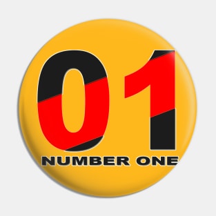 NUMBER-01-BLACK-AND-RED--COLOR Pin