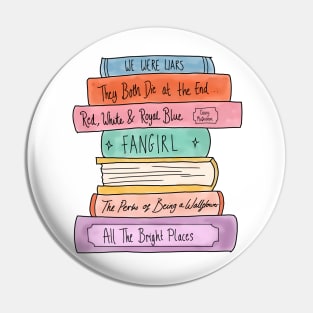 YA book stack Pin