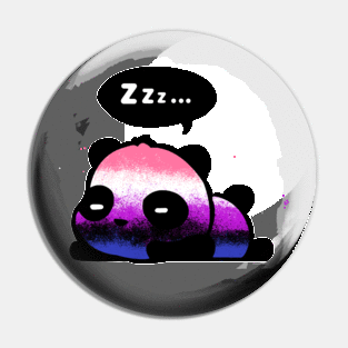 Gender Fluid pride panda Pin