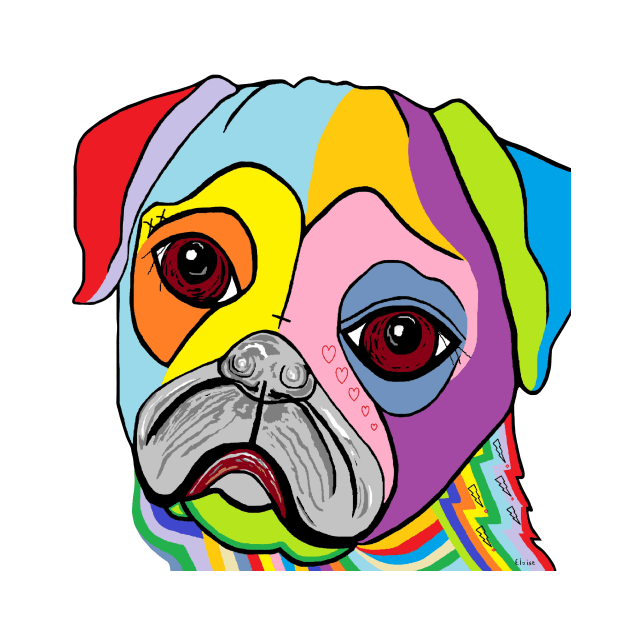 Pug by EloiseART