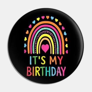 It's My Birthday Rainbow Pin