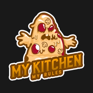 Chubby Pizza Monster Kitchen T-Shirt