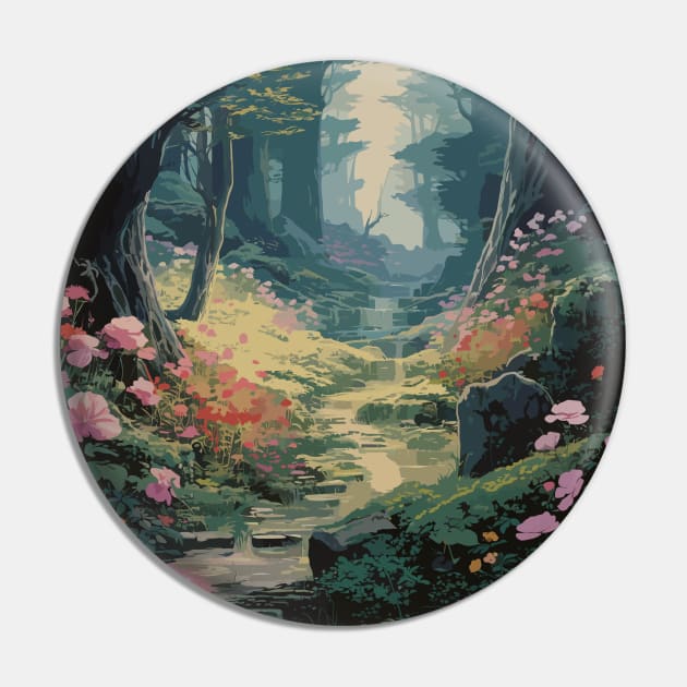 Magical Forest Pin by Ray Crimson