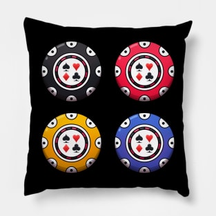 Poker Chips Pillow