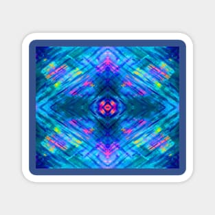 Abstract design in blue Magnet