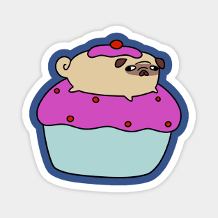 Cupcake Pug Magnet