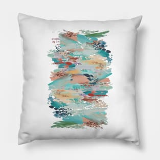 Watercolor Splash Pattern #6 Pillow