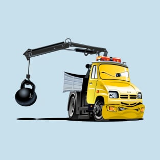 Cartoon Lkw Truck with Crane T-Shirt