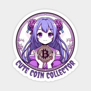 Bitcoin Anime girl for otaku lovers Magnet